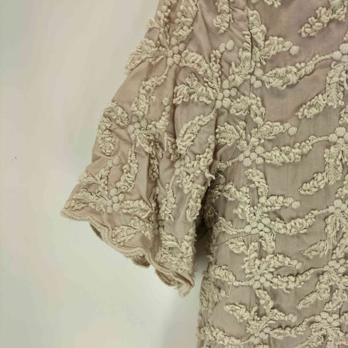 KAON 刺繍モックネックブラウス レディース S
