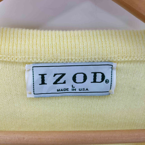 アイゾッド IZOD 90S USA製エンブレム刺繍 Vネックニットセーター メンズ L