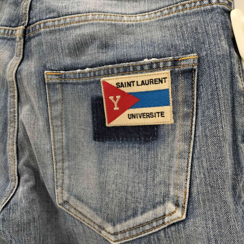 サンローラン Saint Laurent 17AW SKINY DENIM WITH PATCHON スキニーデニムパンツ メンズ  29