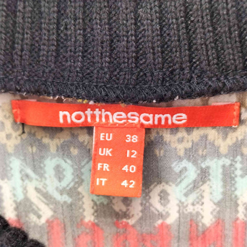NOTTHESAME タートルネックドッキングシアーノースリーブワンピース レディース 38