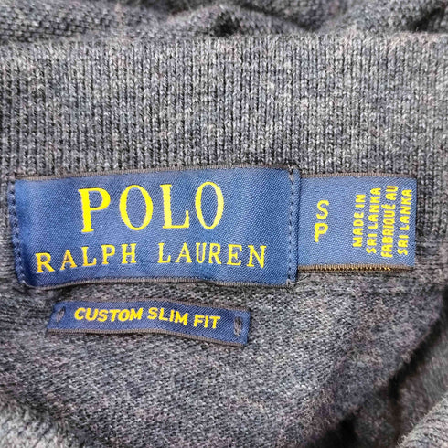 ポロラルフローレン POLO RALPH LAUREN CUSTOM SLIM FIT ポニー刺繍 L/S ポロシャツ 長袖 メンズ import:S