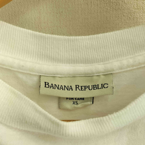 バナナリパブリック BANANA REPUBLIC 90S USA製 両面プリント クルーネック Tシャツ シングルステッチ メンズ import:XS