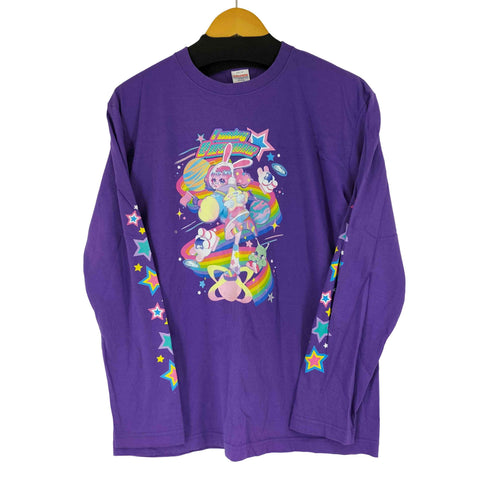 ユナイテッドアスレ UNITED ATHLE フロントプリント L/S Tシャツ レディース JPN:L