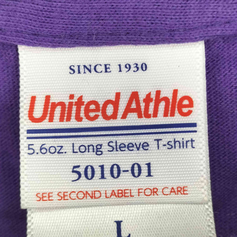 ユナイテッドアスレ UNITED ATHLE フロントプリント L/S Tシャツ レディース JPN:L