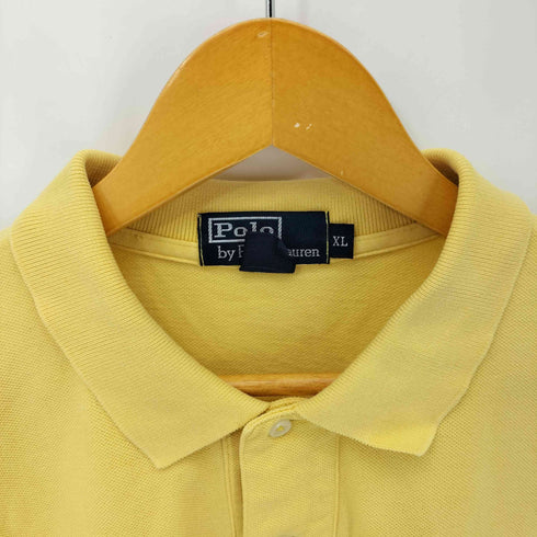ポロバイラルフローレン Polo by RALPH LAUREN ワンポイント刺繍鹿の子L/S ポロシャツ メンズ XL