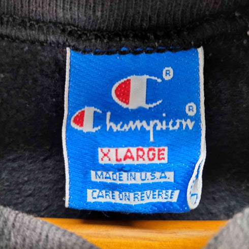 チャンピオン Champion 80-90s 青刺繍タグ中期 USA製 Vガゼットロゴ刺繍スウェット メンズ JPN:XL
