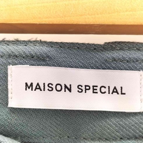 メゾンスペシャル MAISON SPECIAL バイカラーステッチカーブパンツ レディース 38