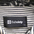 サブサエティ Subciety 日本製 ロゴワッペン ヒッコリーストライプ L/S シャツ メンズ JPN:L