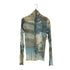 ザラ ZARA リネンノーカラーシャツ レディース import:XS