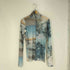 ザラ ZARA リネンノーカラーシャツ レディース import:XS