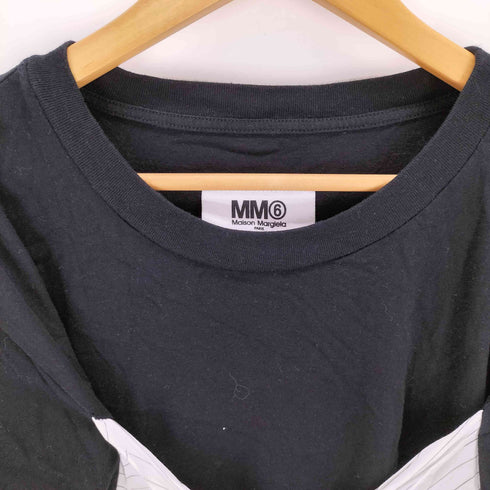 エムエムシックスメゾンマルジェラ MM6 Maison Margiela シャツレースデザイン Tシャツ レディース S
