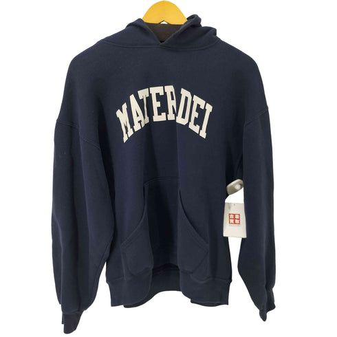 ソフィー SOFFE 90s USA製 MATER DEIプリント プルオーバーパーカー メンズ JPN:L