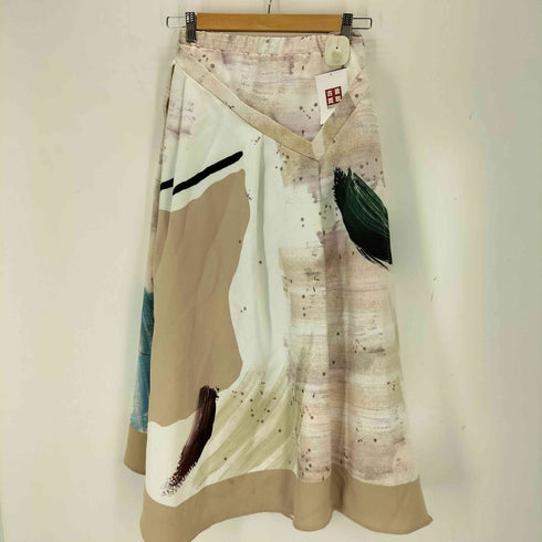 アメリ AMERI MARY PAINTING FLARE SKIRT レディース M