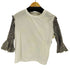 エムエムシックスメゾンマルジェラ MM6 Maison Margiela プリーツシャツスリーブカットソー レディース S