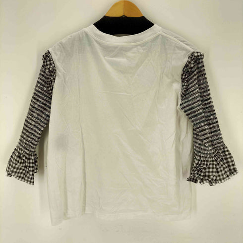 エムエムシックスメゾンマルジェラ MM6 Maison Margiela プリーツシャツスリーブカットソー レディース S