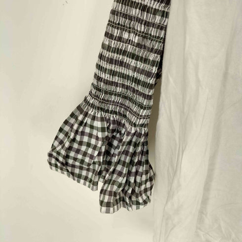 エムエムシックスメゾンマルジェラ MM6 Maison Margiela プリーツシャツスリーブカットソー レディース S