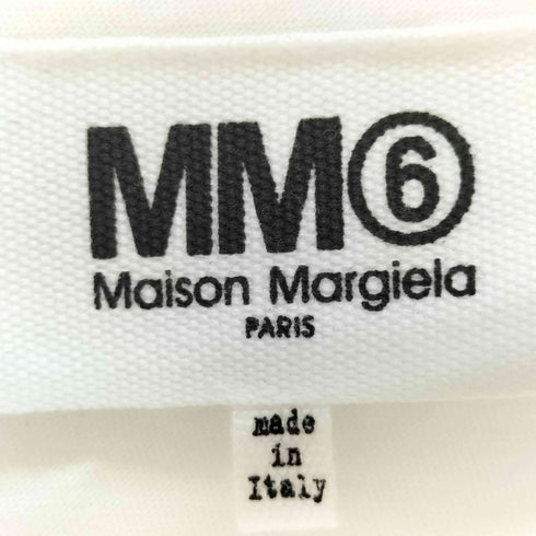 エムエムシックスメゾンマルジェラ MM6 Maison Margiela プリーツシャツスリーブカットソー レディース S
