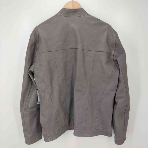 masterpelle イタリア製 シングルライダースジャケット メンズ