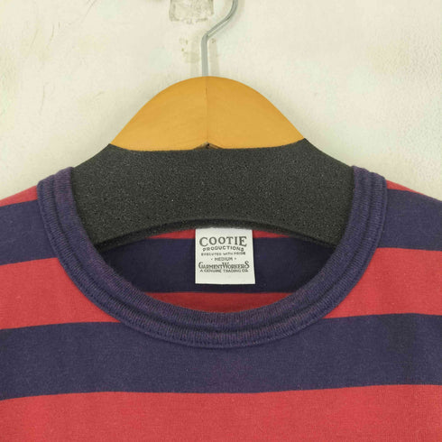 クーティー COOTIE 胸ポケット付き ボーダー S/S Tシャツ メンズ import:M