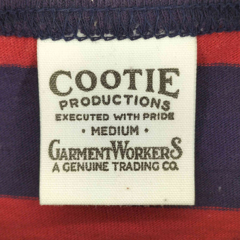 クーティー COOTIE 胸ポケット付き ボーダー S/S Tシャツ メンズ import:M