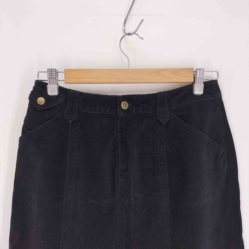 エディーバウアー Eddie Bauer コインポケット ジップアップ コーデュロイ フレア スカート レディース 8