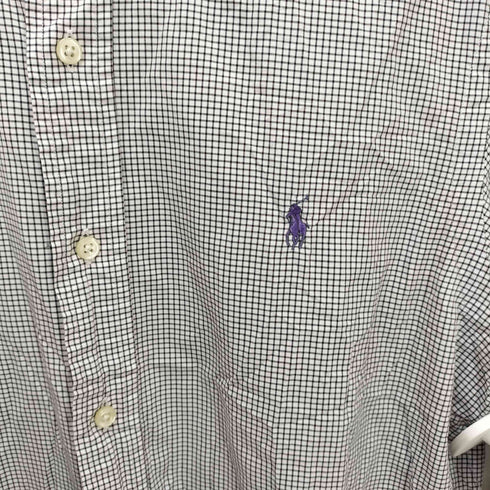 ラルフローレン RALPH LAUREN SLIM FIT チェック柄 ボタンダウンシャツ メンズ