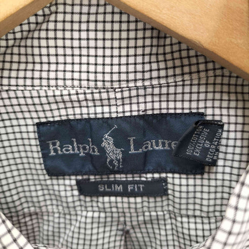 ラルフローレン RALPH LAUREN SLIM FIT チェック柄 ボタンダウンシャツ メンズ