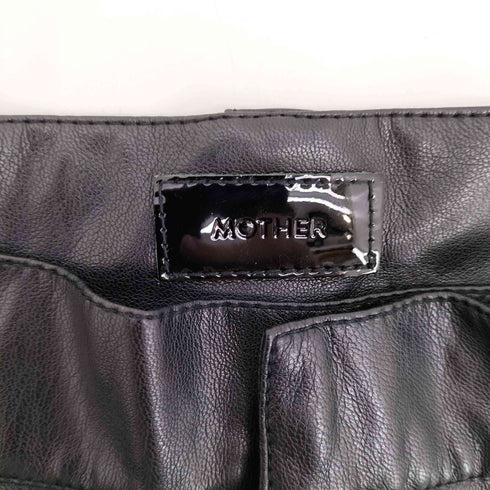 マザー mother フェイクレザー ストレートパンツ レディース