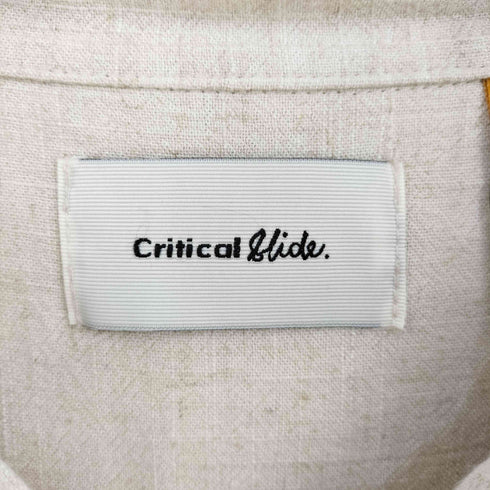 クリティカルスライド critical slide 開襟リネンシャツ メンズ JPN:L