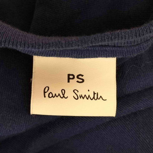 ピーエスポールスミス PS Paul Smith ロゴ スマイル 刺繍 S/S Tシャツ レディース import:M