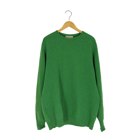 WILLIAM LOCKIE スコットランド製 LAMBS WOOL ウール クルーネック ニット メンズ XXXL