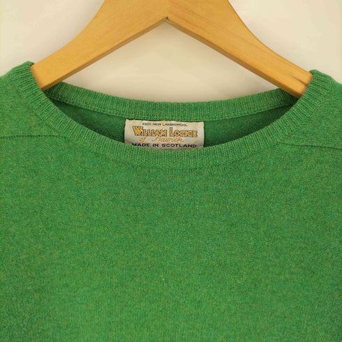 WILLIAM LOCKIE スコットランド製 LAMBS WOOL ウール クルーネック ニット メンズ XXXL