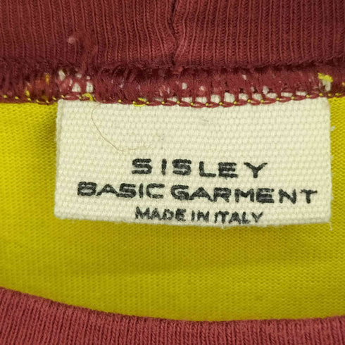 SISLEY フロントプリント S/S リンガーTシャツ メンズ JPN:S