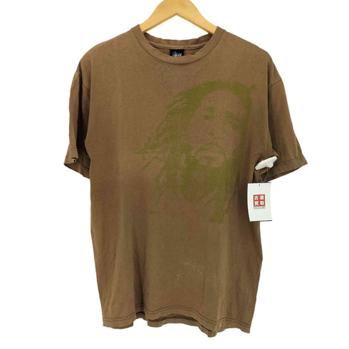 ステューシー Stussy 00s 紺タグ ミュージシャンプリント 半袖Tシャツ メンズ Medium