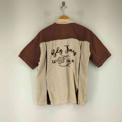 アーバンアウトフィッターズ BDG URBAN OUTFITTERS フラワー刺繍 ココナッツボタン S/S シャツ メンズ import:S