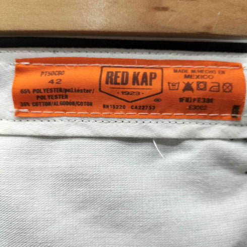 レッドキャップ RED KAP メキシコ製 ストレート ワークパンツ 65/35 ポリ コットン メンズ 42