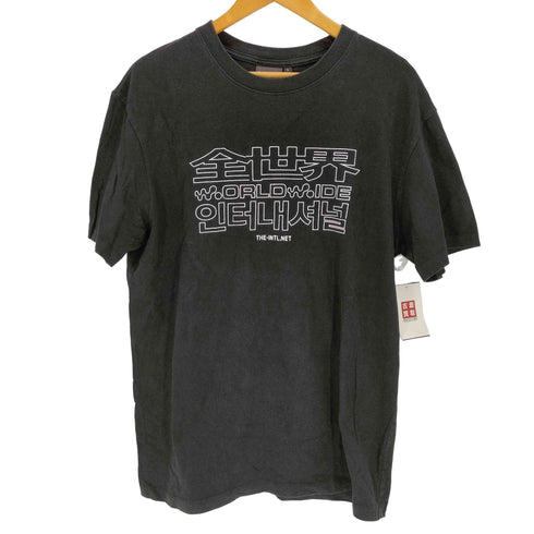 THE international 全世界 プリントクルーネックTシャツ メンズ
