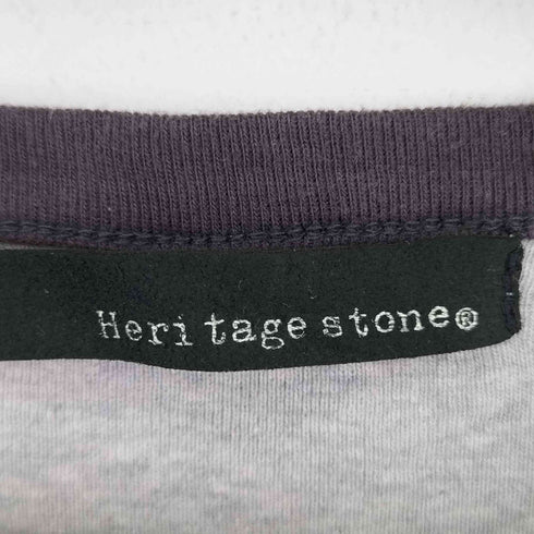 HERI TAGE STONE 両面プリント L/S ラグランシャツ メンズ
