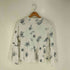 ザラ ZARA フラワープリント Vネックコットンブラウス レディース import:M