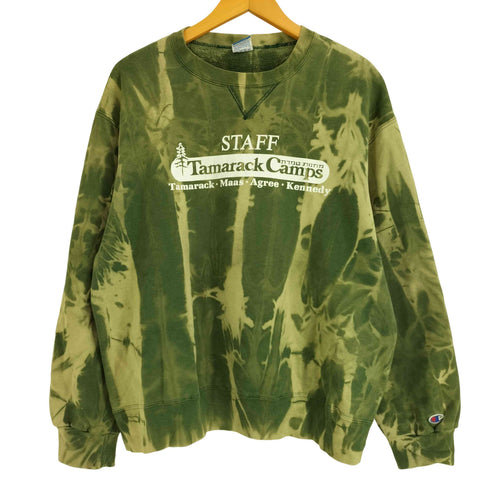 チャンピオン Champion 90S USA製 TRAM TRACK CAMPS 前V スウェット トレーナー メンズ import:XL