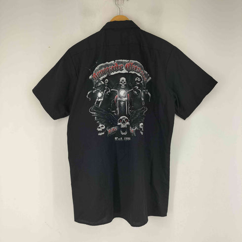 ディッキーズ Dickies バックプリント ワークシャツ メンズ import:L