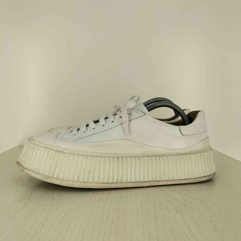 ジルサンダー JIL SANDER 20SS SMOOTH LEATHER SNEAKER プラットフォームスニーカー メンズ EUR:41