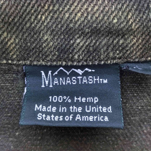 マナスタッシュ MANASTASH ヘンプアノラックジャケット メンズ import:L