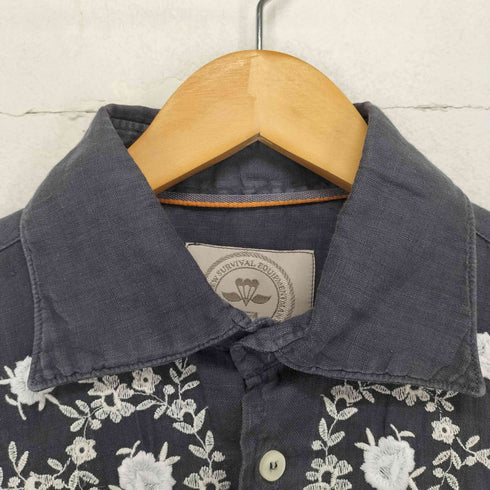 メイソンズ masons 刺繍リネンシャツ メンズ S