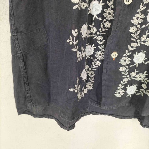 メイソンズ masons 刺繍リネンシャツ メンズ S