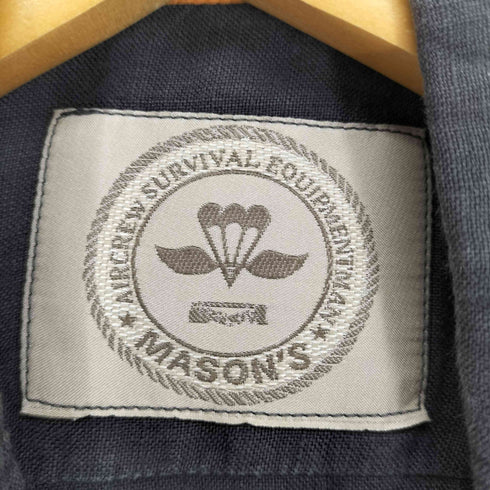 メイソンズ masons 刺繍リネンシャツ メンズ S