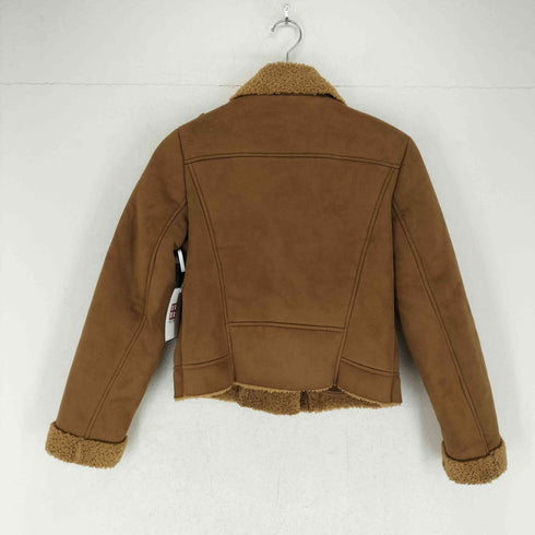 ザラ ZARA ダブルライダース ムートンジャケット レディース import:M