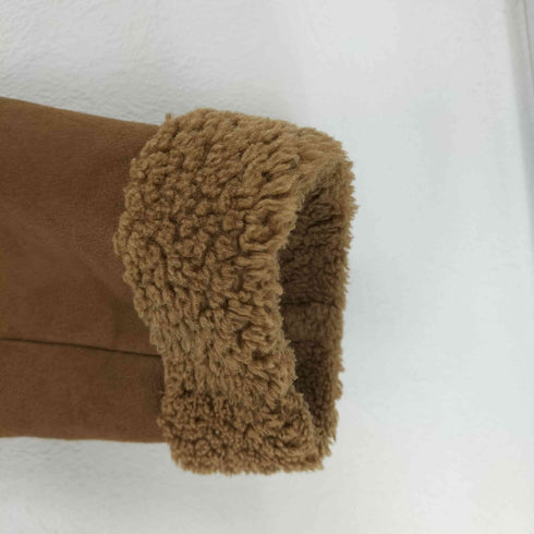 ザラ ZARA ダブルライダース ムートンジャケット レディース import:M