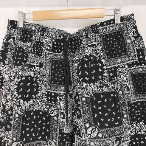 ハルハム HALHAM バンダナペイズリー柄 プリント テーパード シェフパンツ メンズ JPN:L