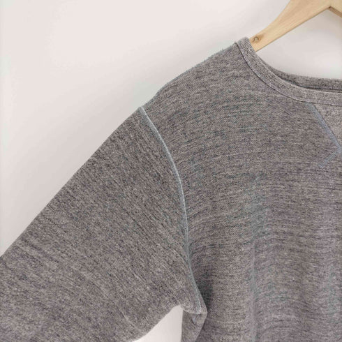 フィグベル PHIGVEL 前V 裏起毛 コットン スウェット シャツ メンズ 38